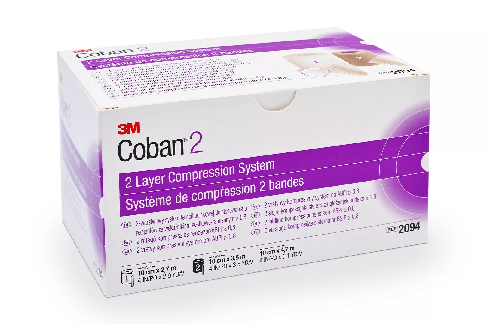 COBAN 2 Lagen FK Kompressionssystem 2094 mit zwei Rollen 10cm x 2.7m / 10cm x 3.5m kaufen