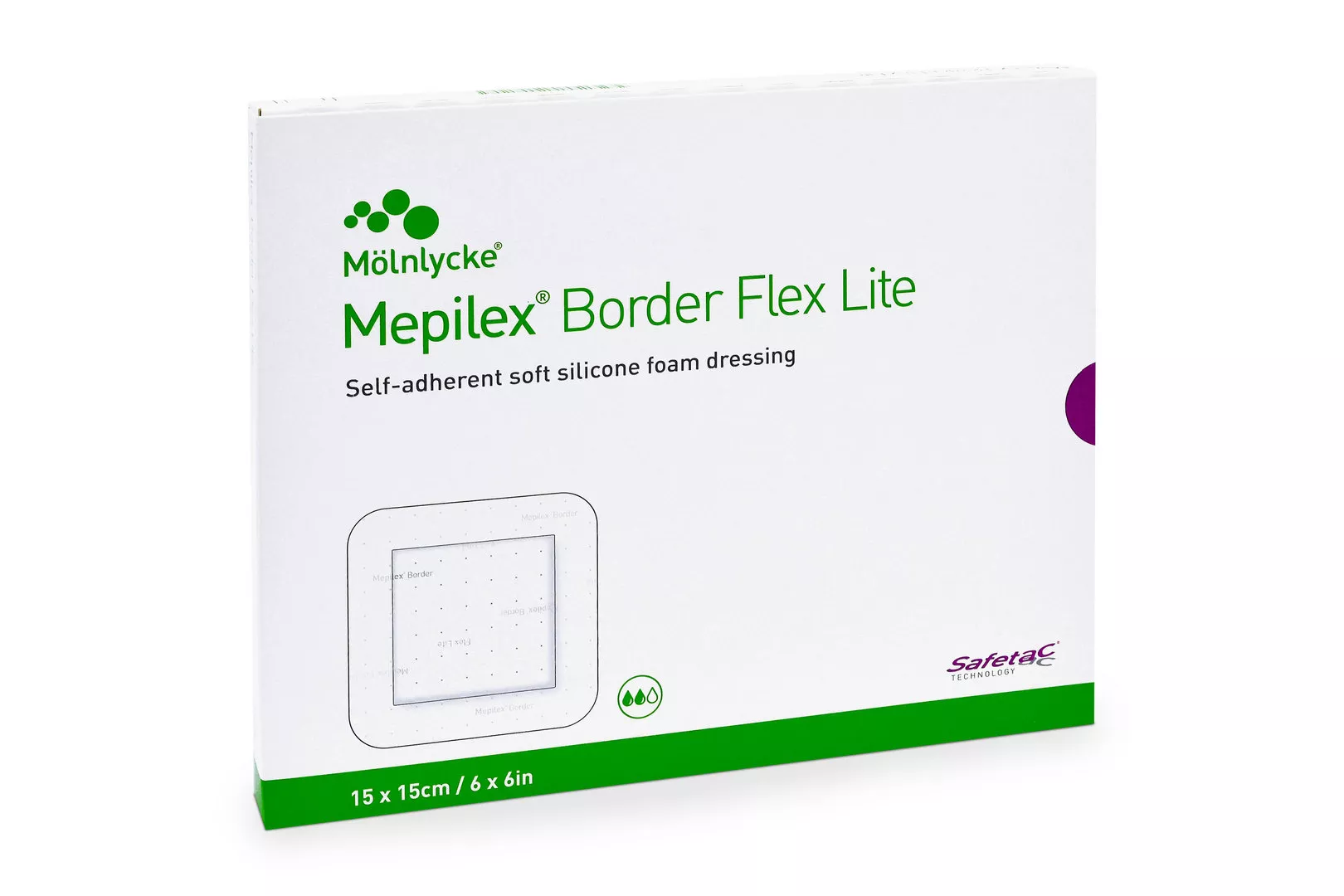 MEPILEX Border Flex Lite Schaumverb.15x15 cm steril, 5 Stück