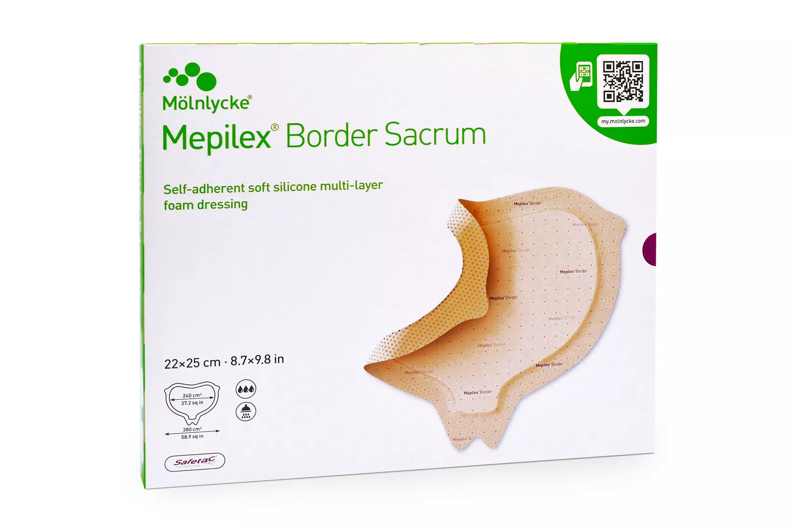 MEPILEX Border Sacrum Schaumverband haftend, 22x25 cm, 5 Stück kaufen