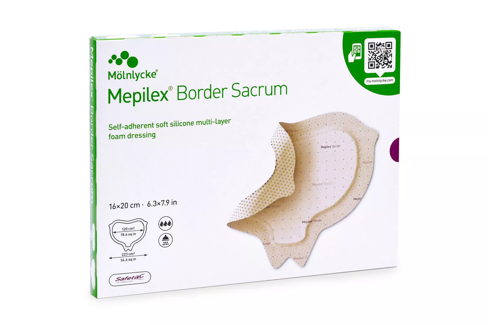 MEPILEX Border Sacrum Schaumverband haftend, 16x20 cm, 5 Stück kaufen