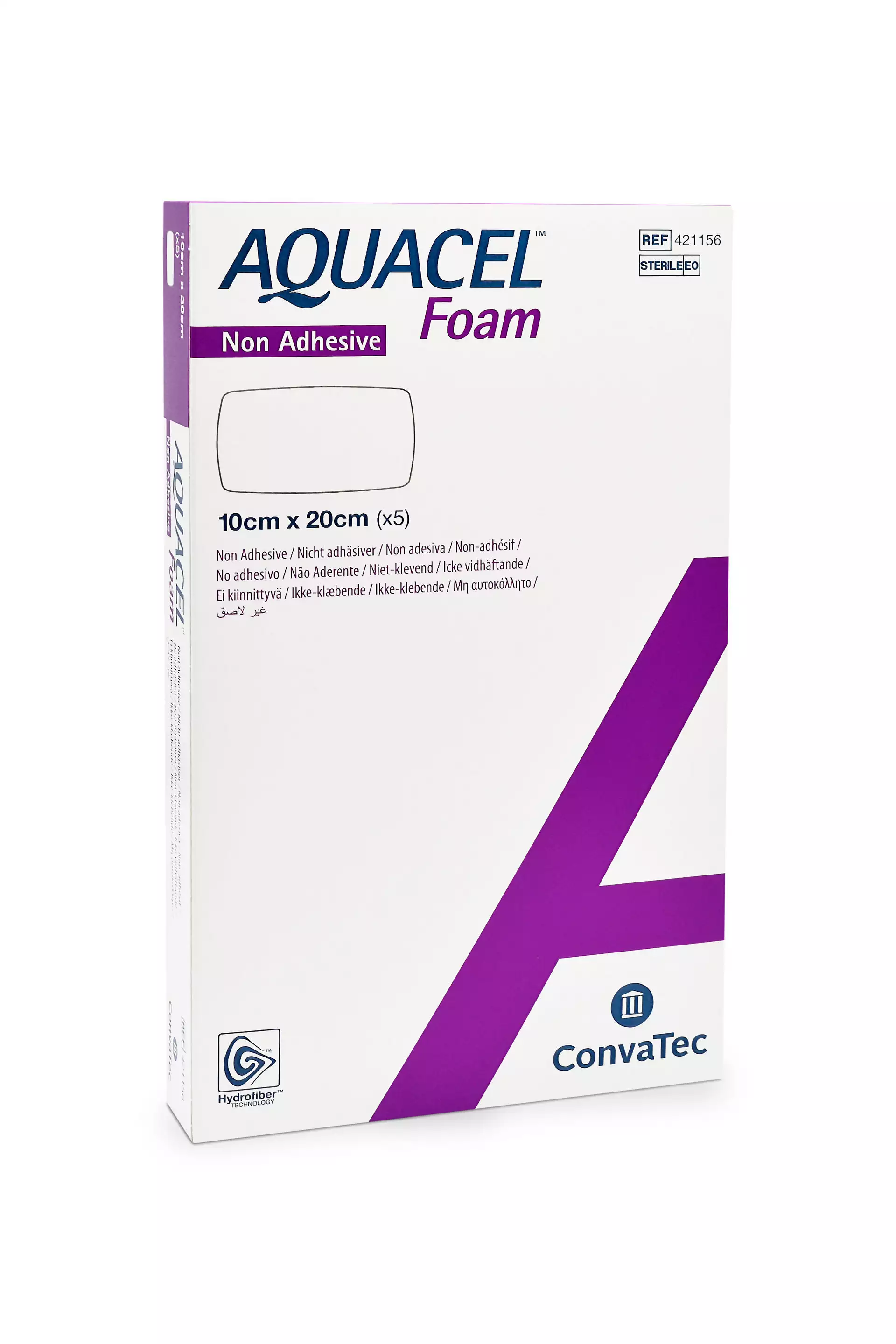 Aquacel Foam non adhesive 10x20cm 5 Stück PZN 10818322